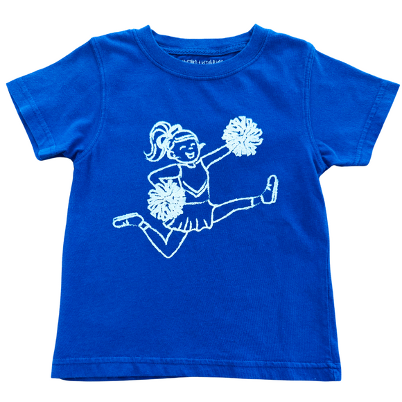 Short-Sleeve Royal/White Cheerleader T-Shirt