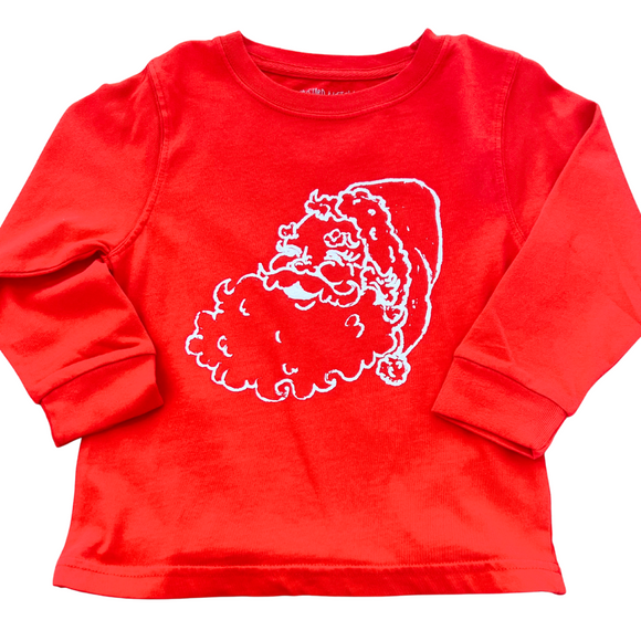 Long-Sleeve Red Santa T-Shirt