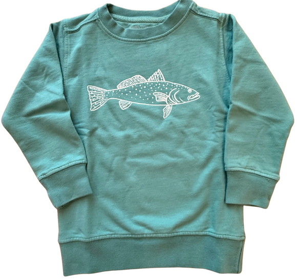 Seafoam Green Trout Sweatshirt