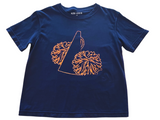 Short-Sleeve Navy Pom Poms T-Shirt