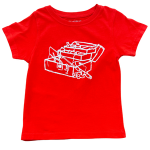 Short-Sleeve Red Tackle Box T-Shirt