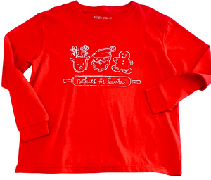 Long-Sleeve Red Christmas Cookies T-Shirt