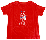 Short-Sleeve Red Patriotic Pup T-Shirt