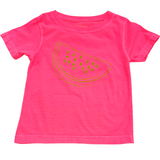 Short-Sleeve Neon Pink/Lime Watermelon T-Shirt