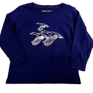 Long-Sleeve Navy Flying Ducks T-Shirt