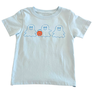 Short-Sleeve Light Blue Boys Ghost Trio T-Shirt