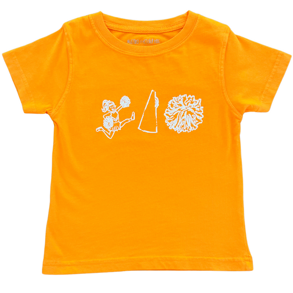 Short-Sleeve Orange/White Cheer Trio T-Shirt