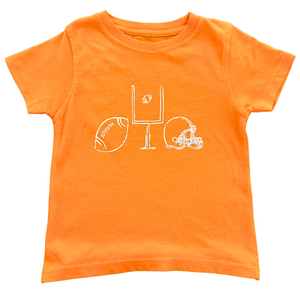 Short-Sleeve Orange/White Football Trio T-Shirt