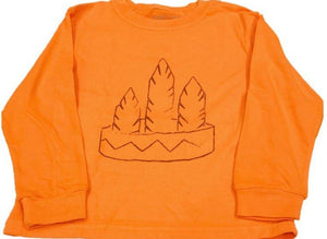 Long-Sleeve Orange/Brown Headband T-Shirt