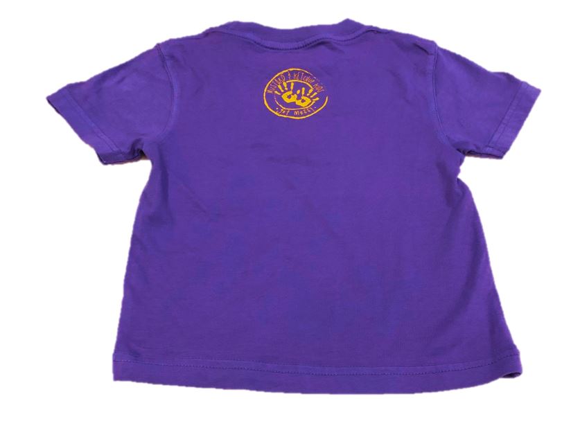 Short-Sleeve Purple Football T-Shirt – Mustard Ketchup Kids Official