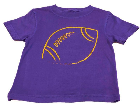 Short-Sleeve Purple Football T-Shirt
