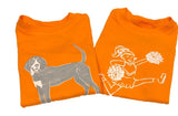 Short-Sleeve Orange/White Cheer T-Shirt
