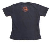 Short-Sleeve Navy/Orange Cheerleader T-Shirt