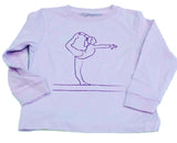 Long-Sleeve Purple Gymnast T-Shirt