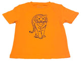 Short-Sleeve Orange/Navy Tiger T-Shirt