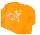 Long-Sleeve Orange Fall Puppy T-Shirt