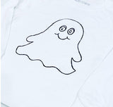 Long Sleeve White Boy Ghost T-Shirt