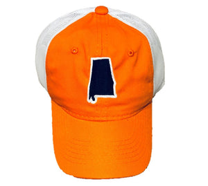 Orange/Navy State of Alabama Trucker Hat
