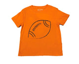Short-Sleeve Orange/Navy Football T-Shirt