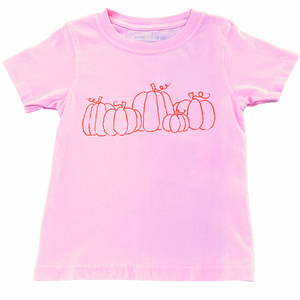 Short-Sleeve Light Pink Pumpkin T-Shirt