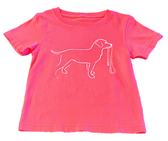 Short-Sleeve Pink Dixie Dog T-Shirt is