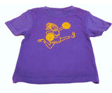 Short-Sleeve Purple/Yellow Gold Cheerleader T-Shirt