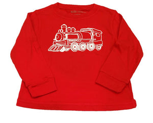 Long-Sleeve Red Train T-Shirt