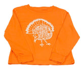 Long-Sleeve Orange Turkey T-Shirt