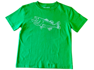 Short-Sleeve Green Bass T-Shirt