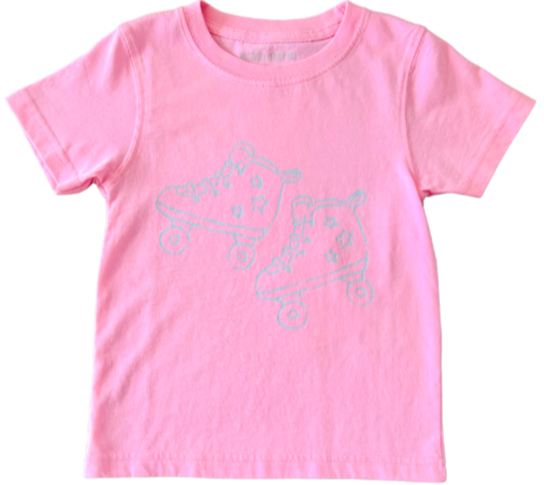 Short-Sleeve Pink Skates T-Shirt