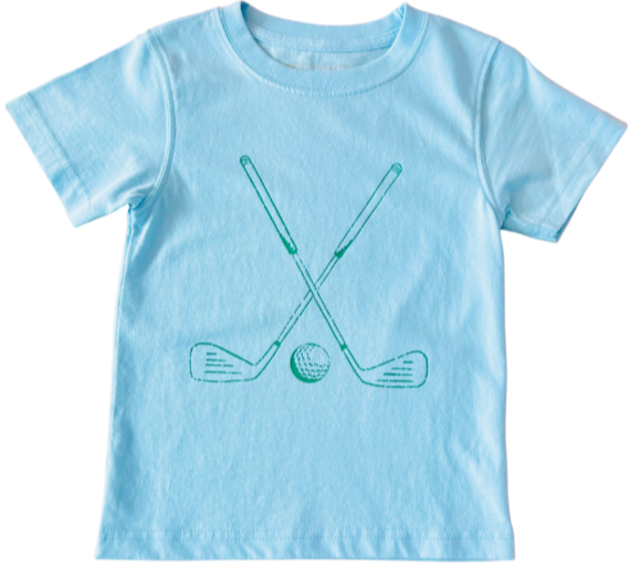 Short-Sleeve Blue Golf T-Shirt