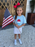Short-Sleeve Patriotic Ice Cream Cone T-Shirt