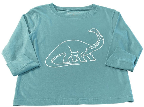 Long-Sleeve Seafoam Dino T-Shirt
