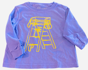Long-Sleeve Purple Mardi Gras Ladder T-Shirt