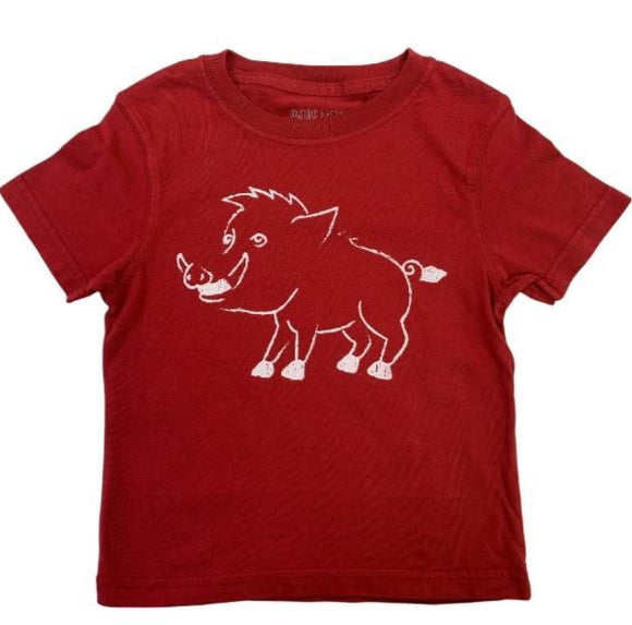 Short-Sleeve Cardinal Red/White Hog T-Shirt