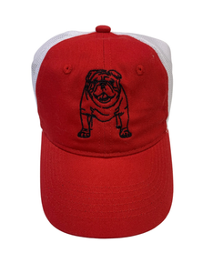 Red/Black Bulldog Trucker Hat