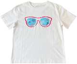 Short-Sleeve White Patriotic Sunglasses T-Shirt