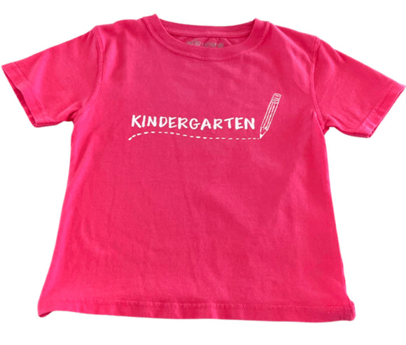 Short-Sleeve Pink Kindergarten T-Shirt