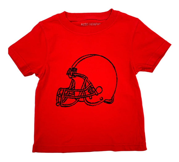 Short-Sleeve Red/Black Helmet T-Shirt