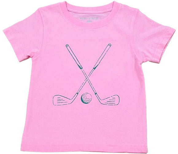 Short-Sleeve Light Pink Golf T-Shirt