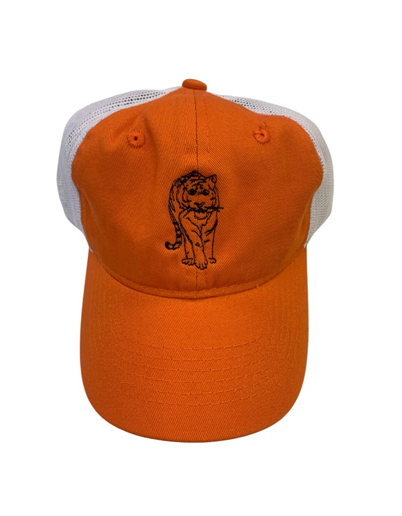 Orange/Navy Tiger Trucker Hat