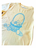 Short-Sleeve Yellow Easter Basket T-Shirt