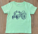 Short-Sleeve Light Green Tractor T-Shirt