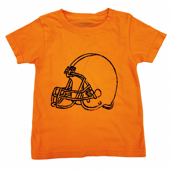 Short-Sleeve Orange/Navy Helmet T-Shirt