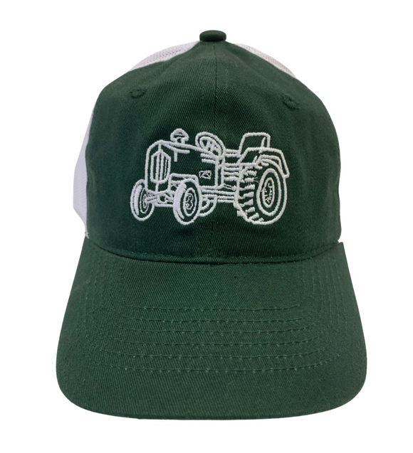 Dark Green Tractor Trucker Hat